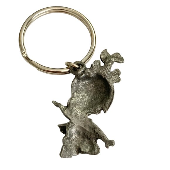 Vintage Pebbles Flintstone Keyring Keychain Warner Bros Charm Bam Bam - Picture 4 of 9